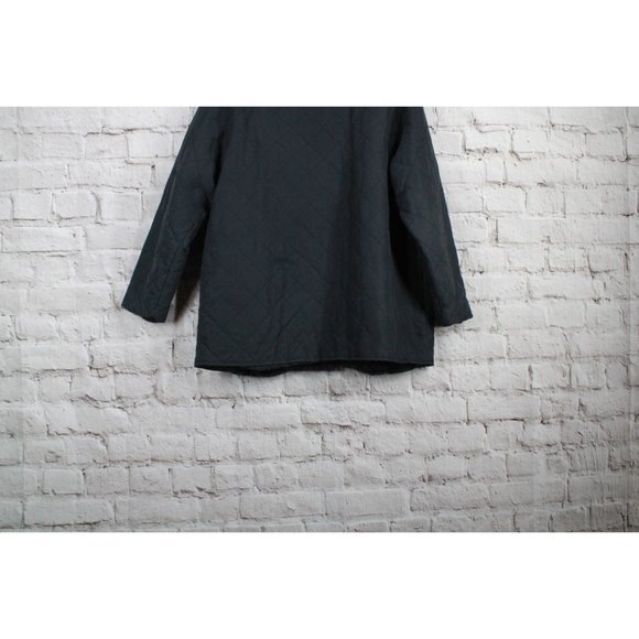 Orvis Black Polyester Blend Quilted Lined Button Down Jacket Size XL P - Picture 6 of 9